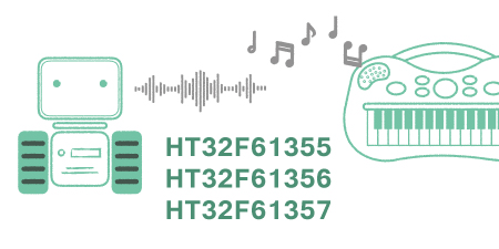 Holtek объявляет о выпуске 32-битных микроконтроллеров SoC Flash Music HT32F61355, HT32F61356 и HT32F61357
